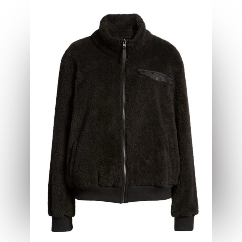 Rails Austin Sherpa Teddy Jacket in Black - Size S - Picture 5 of 5